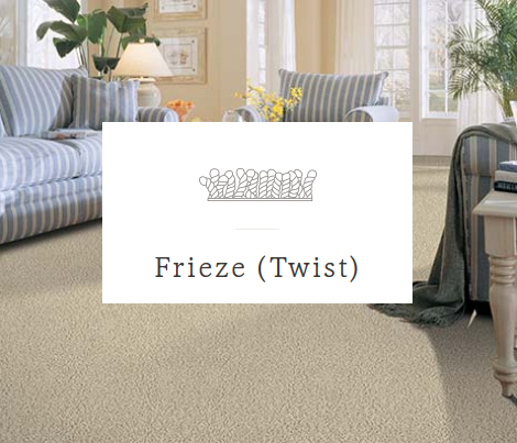 Frieze or twist construction carpet