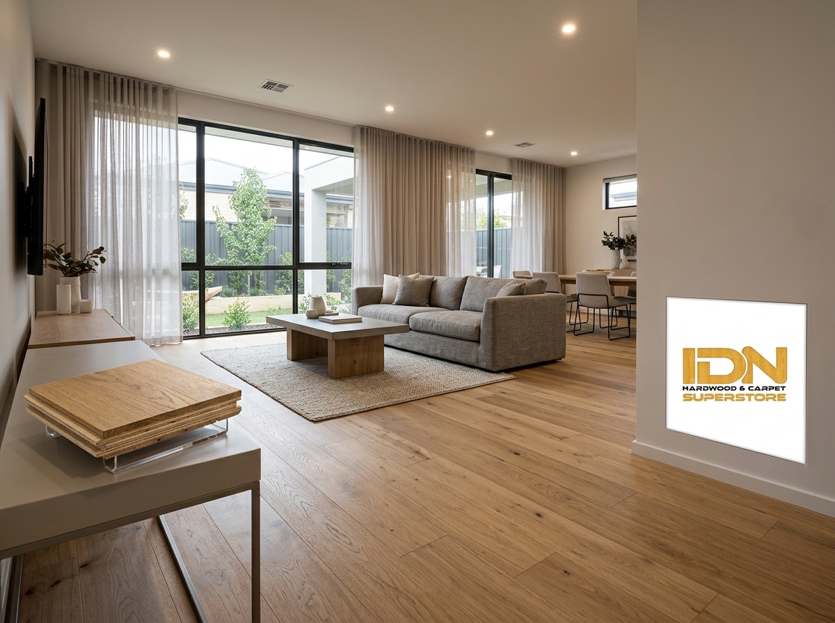 Engineered hardwood floor