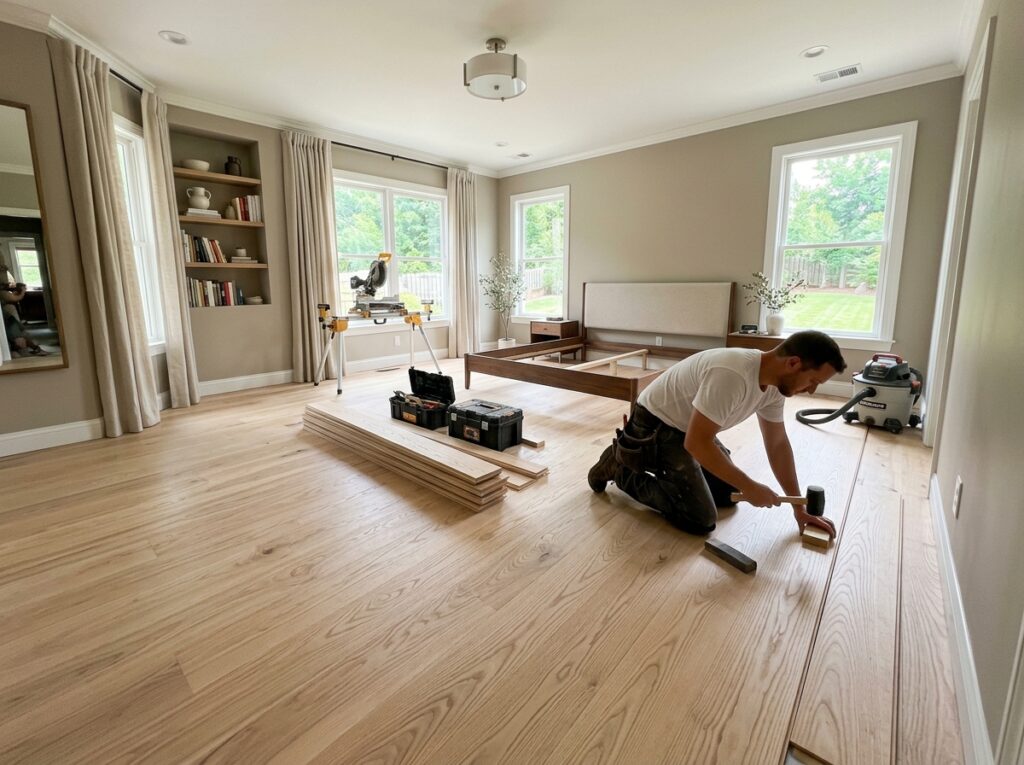flooring installation open concept studio city toluca lake